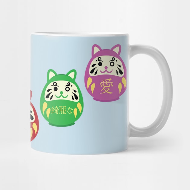 Daruma Cats by NinjaKlee